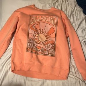 Orange sunshine billabong sweatshirt